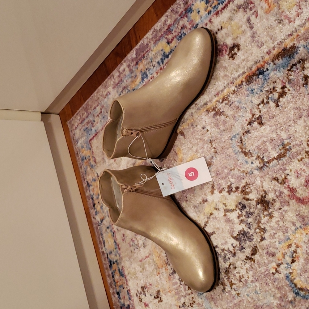 Gold booties - Picture 4 of 7